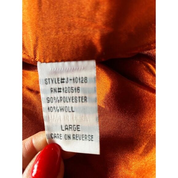 Seine Orange White Tweed Style Jacket - Picture 9 of 16